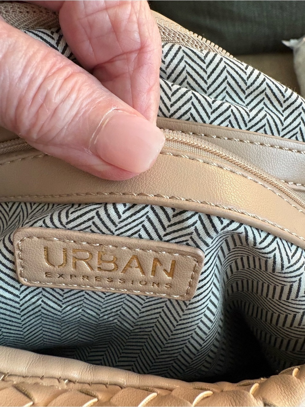 Urban Outfitters Neutral Beige Woven Hobo Bag - Picture 5 of 6